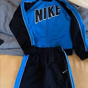Nike Black and Blue Athletic Set